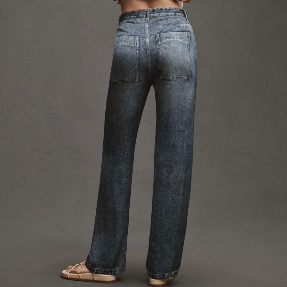 Rag & Bone Miramar Satin Logan Mid Rise Carpenter Jeans 30 - Picture 2 of 9